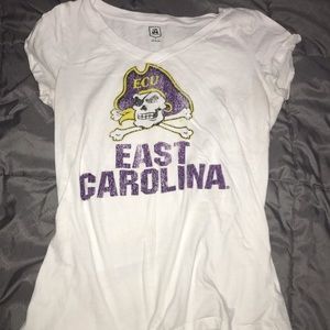 ECU V-neck Tee